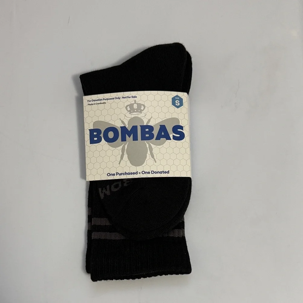 Bombas Small Black Casual Socks